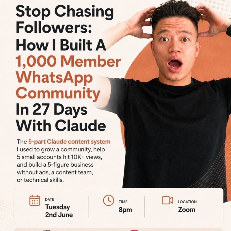 How I Built a 1,000-Member WhatsApp Community in 27 Days with Claude